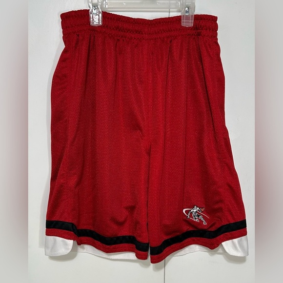 And 1 Boys size Large Athletic Red Mesh Athletic Basketball Shorts - Picture 1 of 10